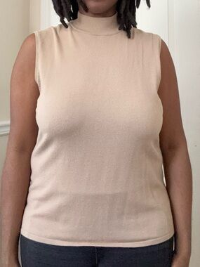 Orly Sleeveless Mock Neck Tee